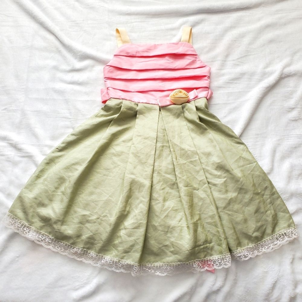 Sugar Plum Girls Dress Size 7 Lace Flower Girl Fairy Coquette Cottagecore Love